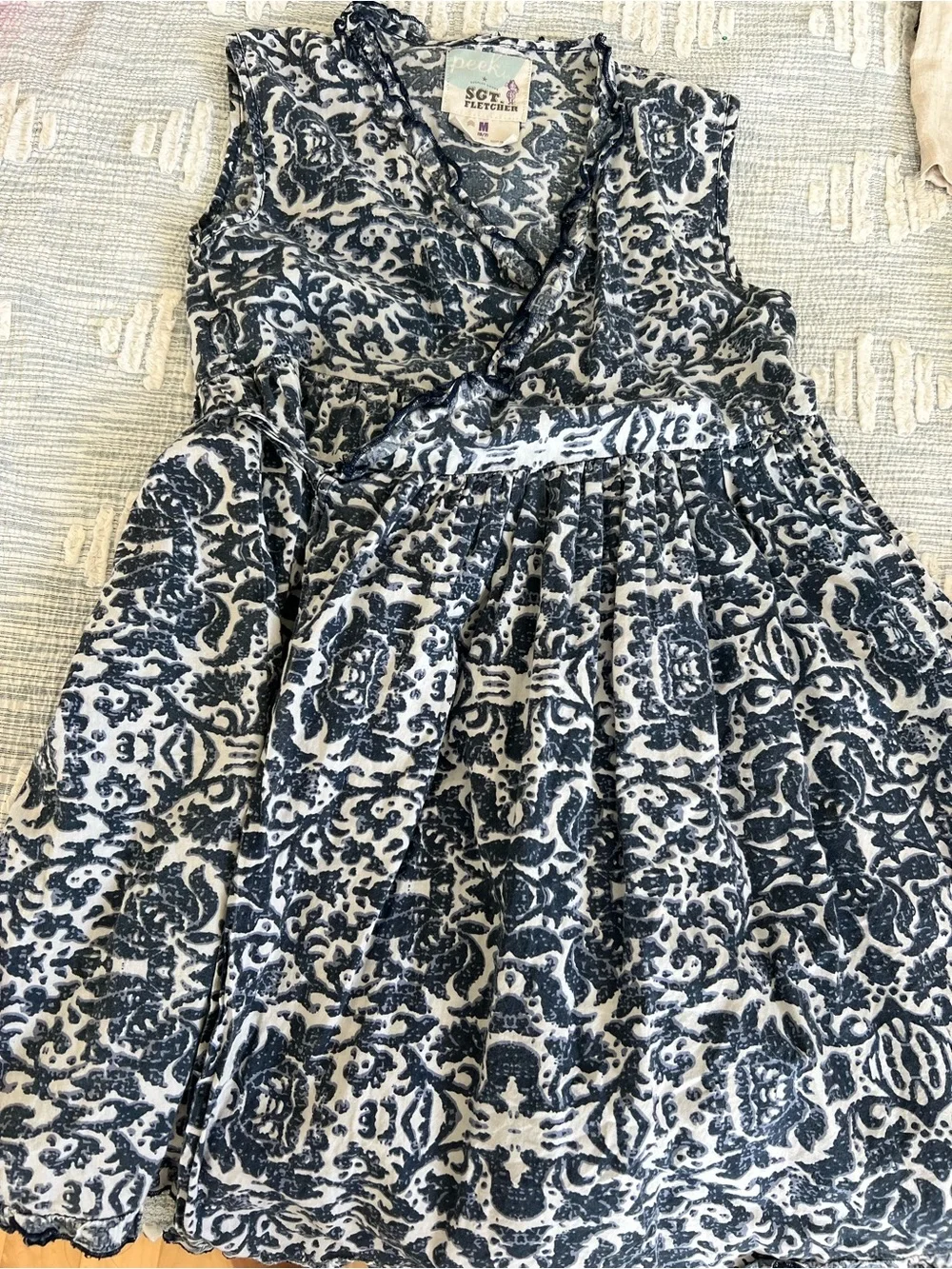 Crewcuts Navy Dress with White Anchor Print and other preppy nautical items